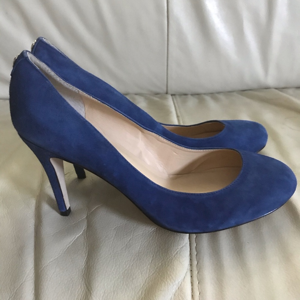 Ivanka Trump Blue Suede Pumps
2 3/4 in heel - Picture 2 of 7